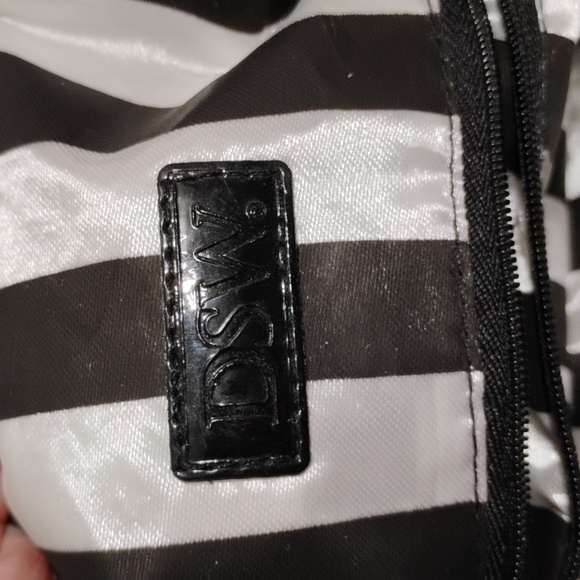 DSW Designer Vintage Satin Large Tote Shopper Bag Like New - Picture 13 of 15